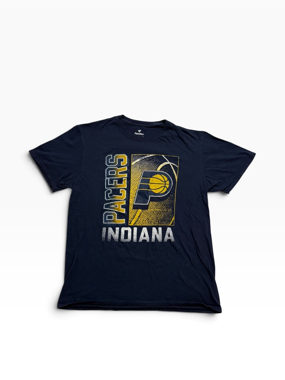 Fanatics Indiana Pacers Navy and Yellow Crewneck T-Shirt